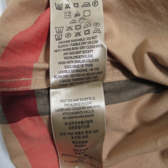 Burberry Men's Check Cotton Button Down Shirt Archive Beige Size XXL - Picture 10 of 12